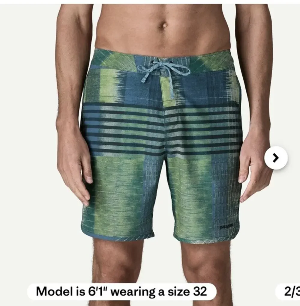 NWT Patagonia Hydropeak Side Shore Boardshort 18in Men’s 31 $89